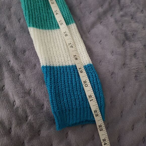 Staccato Rainbow Striped Open Knit Sweater Top Womens Size S - Picture 10 of 13